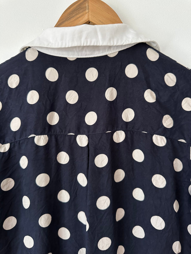 TWENTY SEVEN NAMES - BIG SPOT SHIRT - NAVY / WHITE - 10-Shirts-UPTOWN VINTAGE-UPTOWN LOCAL