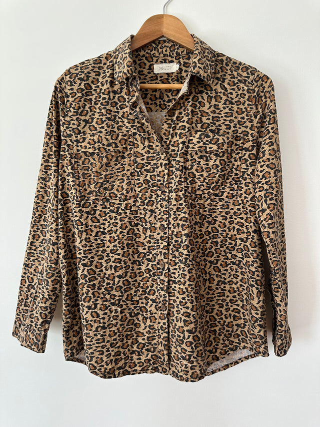 VANISHING ELEPHANT - LEOPARD PRINT SHIRT - 10-Shirts-UPTOWN VINTAGE-UPTOWN LOCAL