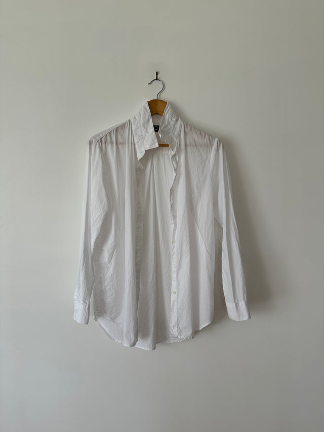 CHEAP MONDAY - OVERSIZED COTTON SHIRT - WHITE - S-Shirts-UPTOWN VINTAGE-UPTOWN LOCAL