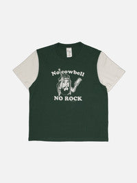 NUDIE JEANS - Roy Short T-Shirt Cowbell - Off White / Green