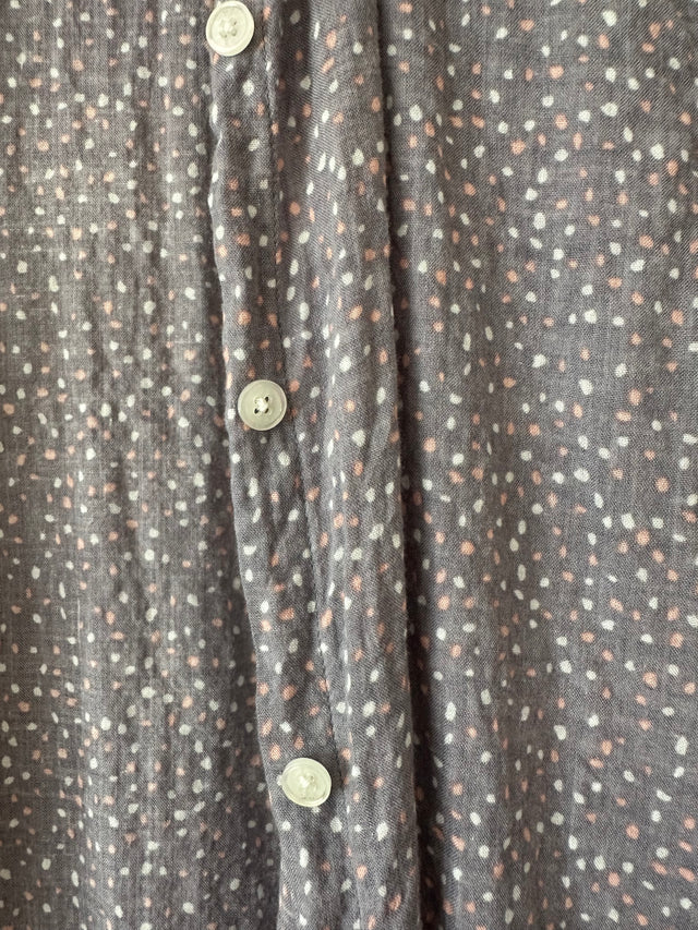 VANISHING ELEPHANT - SOFT COTTON SHIRT - LAVENDER ASH / WHITE & PINK - 12-Shirts-UPTOWN VINTAGE-UPTOWN LOCAL