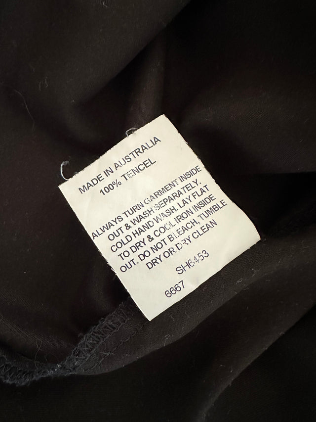 NOBODY DENIM - TENCEL OVERSIZED SHIRT - BLACK - S-Shirts-UPTOWN VINTAGE-UPTOWN LOCAL