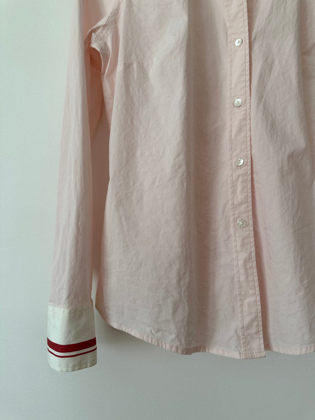 COUNTRY ROAD - 2004 VINTAGE CONTRAST COLLAR SHIRT - PINK / WHITE COLLAR - M-Shirts-UPTOWN VINTAGE-UPTOWN LOCAL
