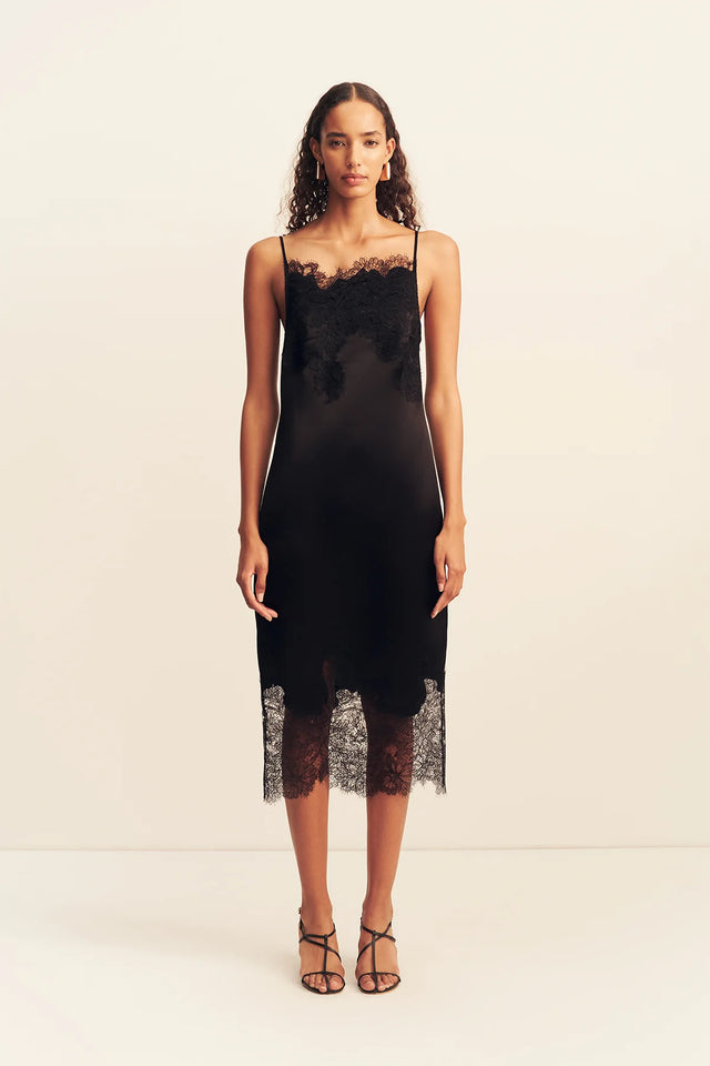SHONA JOY - Lucia Lace Midi Dress - Black-Dresses-Shona Joy-6-UPTOWN LOCAL
