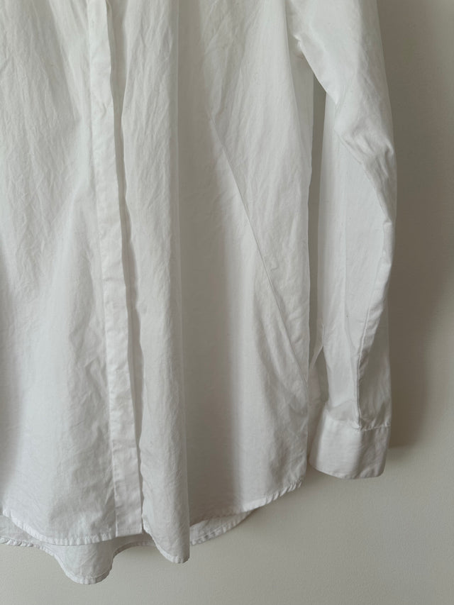 CHEAP MONDAY - OVERSIZED COTTON SHIRT - WHITE - S-Shirts-UPTOWN VINTAGE-UPTOWN LOCAL