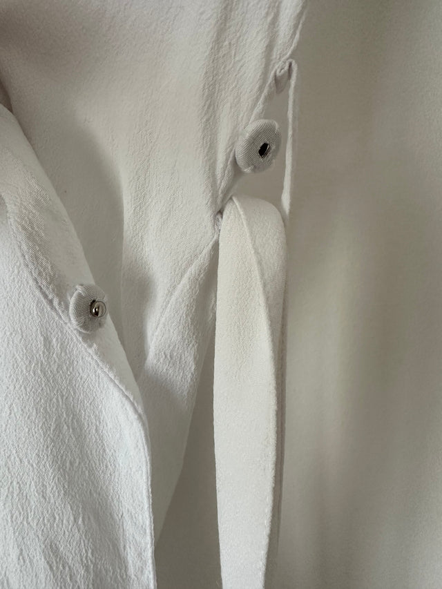 VIKTORIA & WOODS - LUX WRAP SHIRT - WHITE - 1 / S-Shirts-UPTOWN VINTAGE-UPTOWN LOCAL
