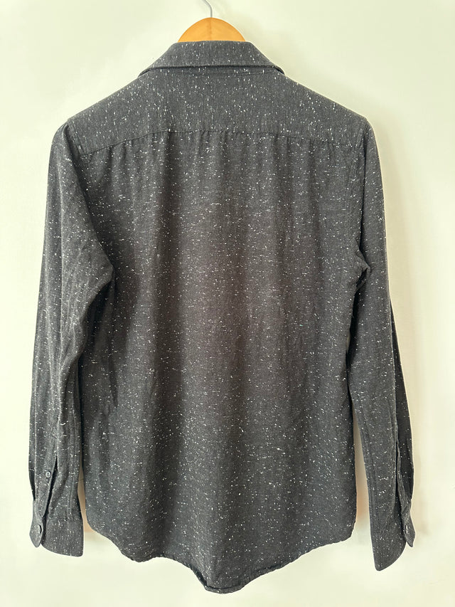 SATURDAYS NYC - COTTON SHIRT - BLACK - S-Shirts-UPTOWN VINTAGE-UPTOWN LOCAL