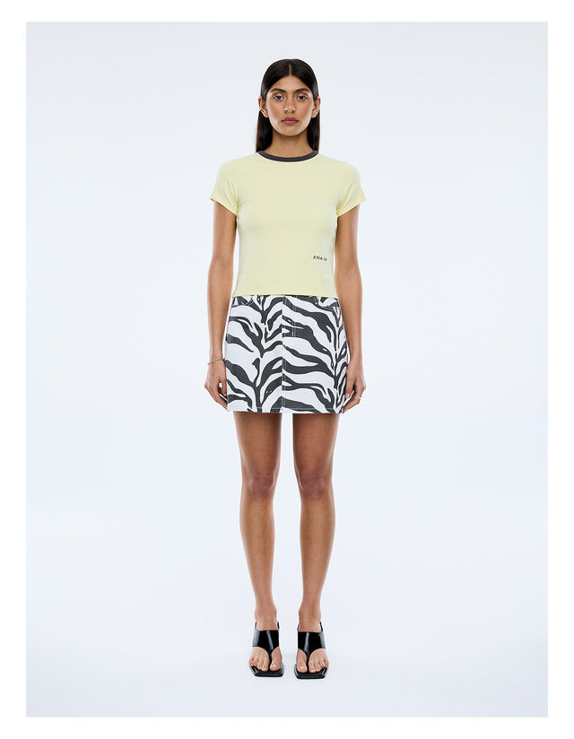 ENA PELLY - Lindy Mini Skirt - Zebra-Skirts-ENA PELL-24 / XS-UPTOWN LOCAL