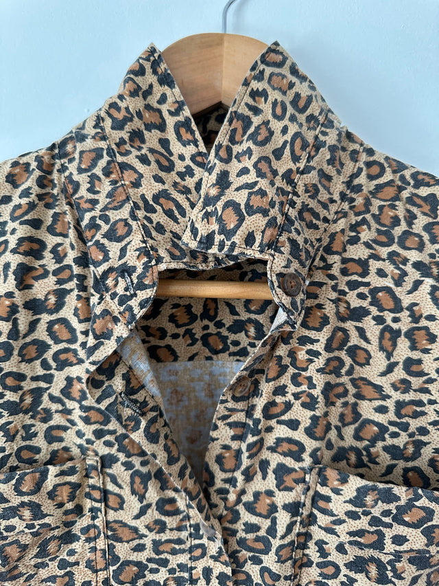 VANISHING ELEPHANT - LEOPARD PRINT SHIRT - 10-Shirts-UPTOWN VINTAGE-UPTOWN LOCAL