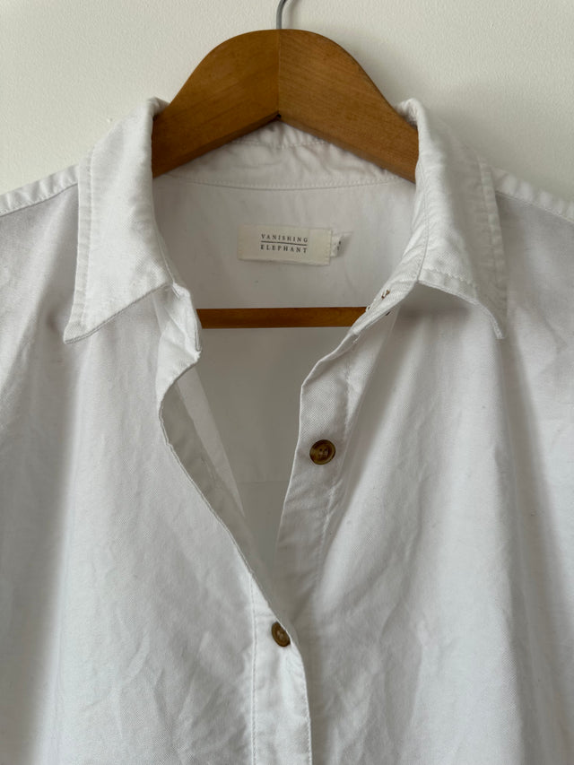 VANISHING ELEPHANT - S/S OXFORD SHIRT - WHITE - 10-Shirts-UPTOWN VINTAGE-UPTOWN LOCAL
