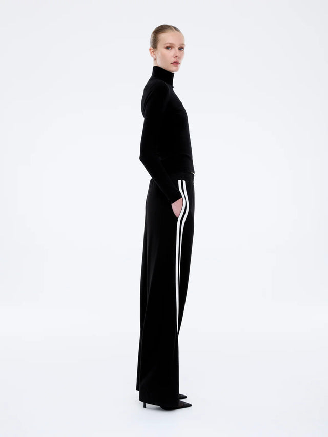 ENA PELLY - Valentina Stripe Pant - Black / Off White