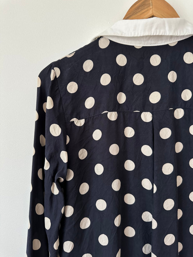 TWENTY SEVEN NAMES - BIG SPOT SHIRT - NAVY / WHITE - 10-Shirts-UPTOWN VINTAGE-UPTOWN LOCAL