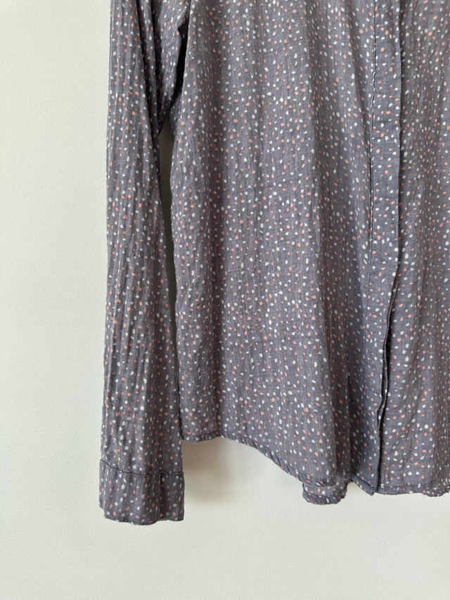 VANISHING ELEPHANT - SOFT COTTON SHIRT - LAVENDER ASH / WHITE & PINK - 12-Shirts-UPTOWN VINTAGE-UPTOWN LOCAL