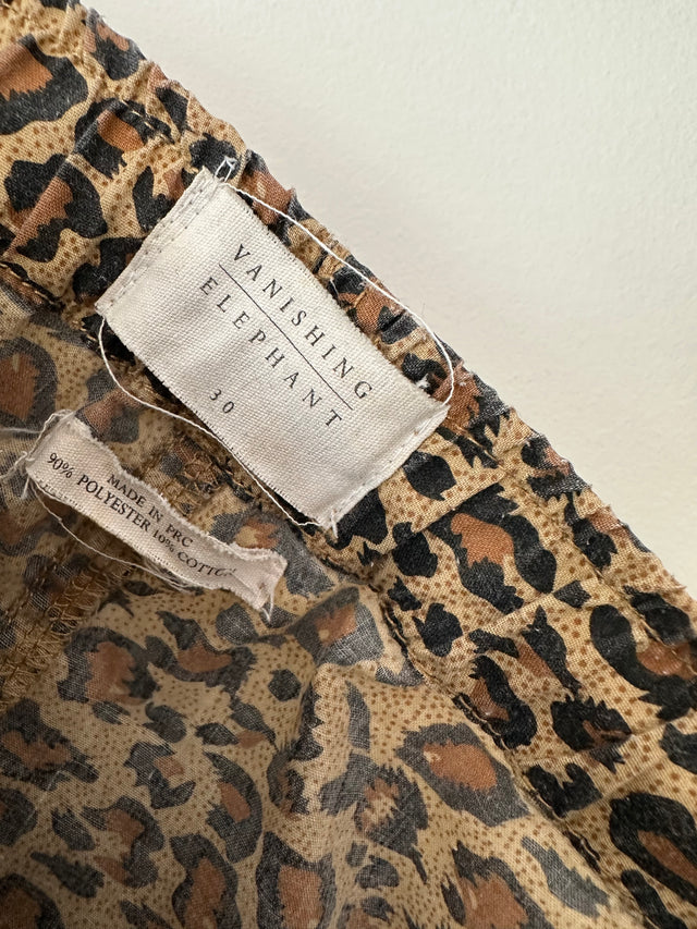 VANISHING ELEPHANT - LEOPARD PRINT SWIM SHORTS - 30-Shorts-UPTOWN VINTAGE-UPTOWN LOCAL