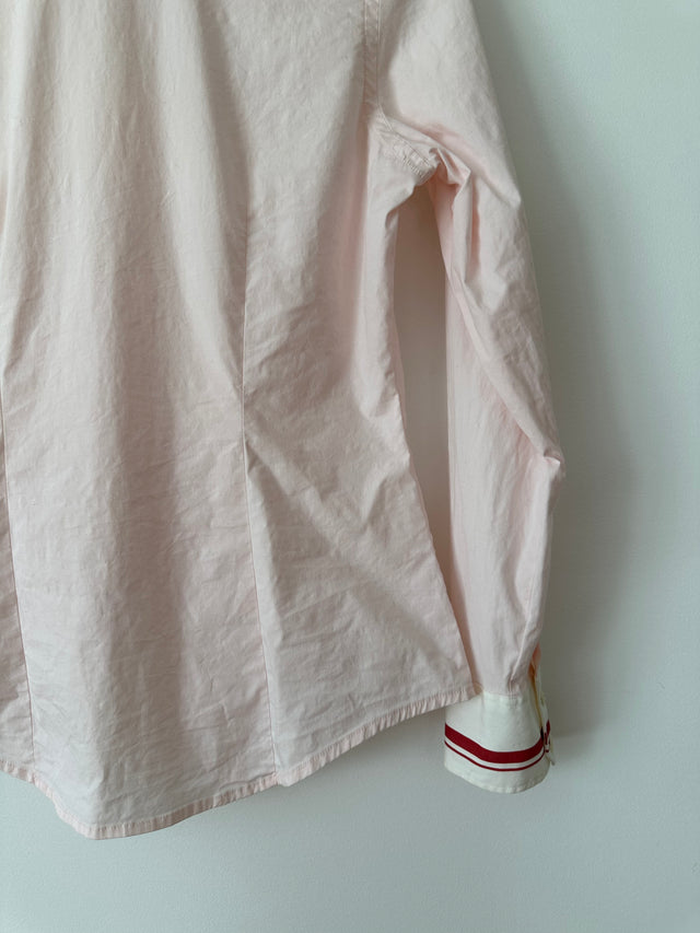 COUNTRY ROAD - 2004 VINTAGE CONTRAST COLLAR SHIRT - PINK / WHITE COLLAR - M-Shirts-UPTOWN VINTAGE-UPTOWN LOCAL