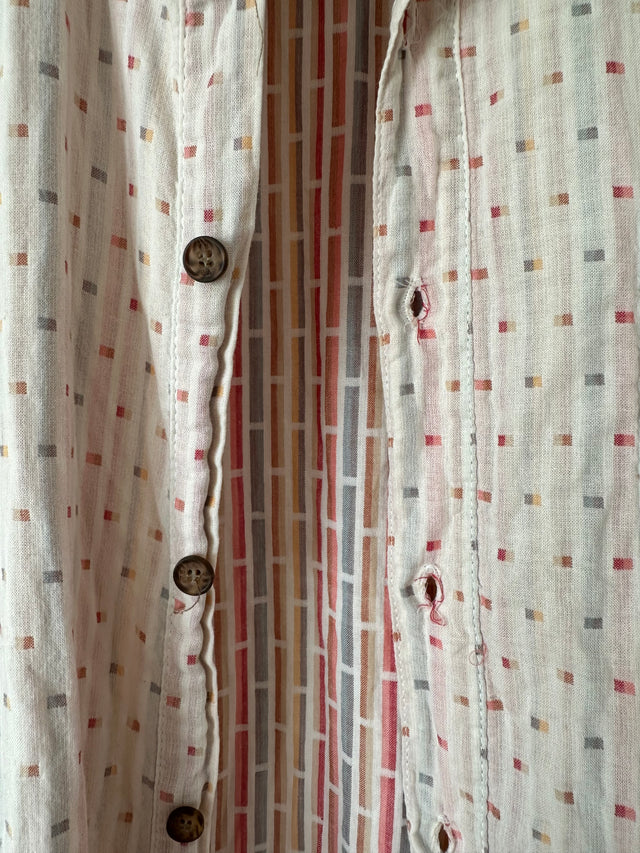 VANISHING ELEPHANT - SOFT COTTON SHIRT - WHITE / MULTI - S-Shirts-UPTOWN VINTAGE-UPTOWN LOCAL
