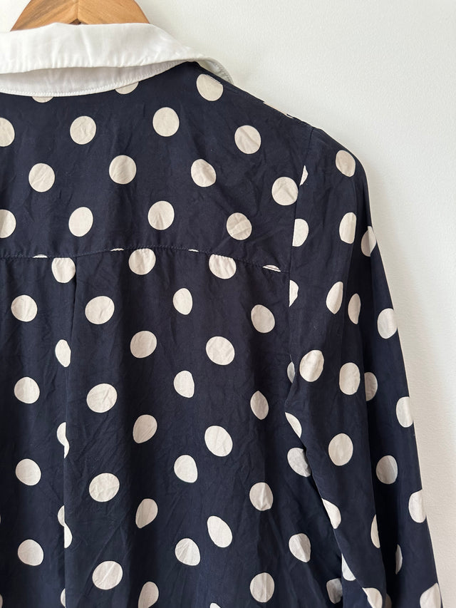 TWENTY SEVEN NAMES - BIG SPOT SHIRT - NAVY / WHITE - 10-Shirts-UPTOWN VINTAGE-UPTOWN LOCAL