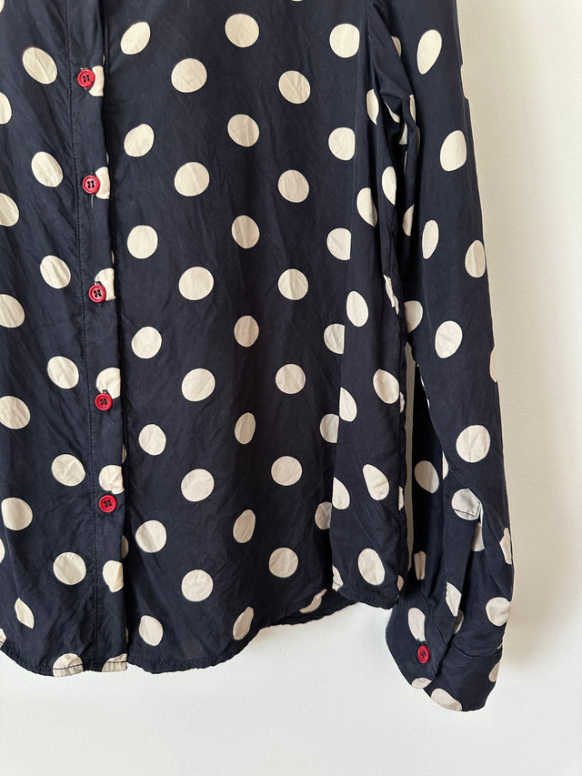 TWENTY SEVEN NAMES - BIG SPOT SHIRT - NAVY / WHITE - 10-Shirts-UPTOWN VINTAGE-UPTOWN LOCAL