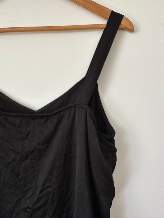 NOBODY DENIM - SILK CAMI TOP - BLACK - M-Shirts-UPTOWN VINTAGE-UPTOWN LOCAL