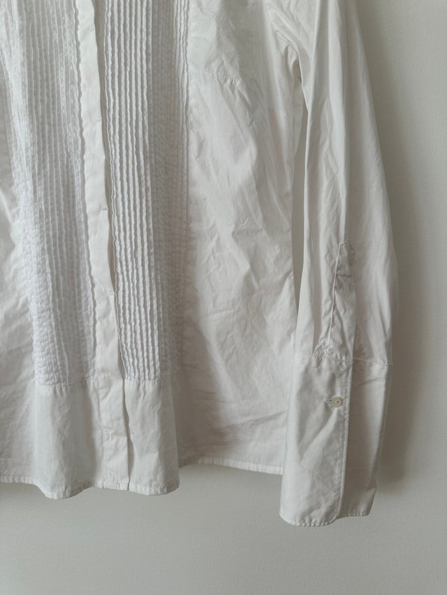 COUNTRY ROAD - 2006 VINTAGE TUXEDO SLIM SHIRT - WHITE - M-Shirts-UPTOWN VINTAGE-UPTOWN LOCAL