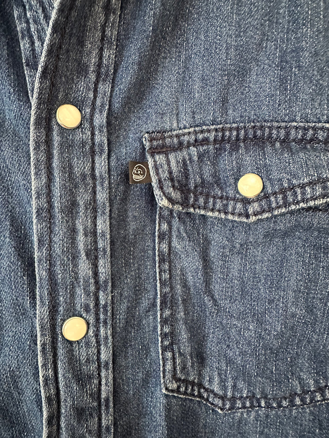 CHEAP MONDAY - DENIM SHIRT - S-Shirts-UPTOWN VINTAGE-UPTOWN LOCAL