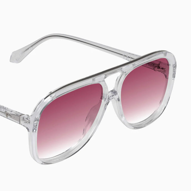 VALLEY - Bang Crystal w. Silver Metal / Rose Gradient Lens-Sunglasses-Valley-UPTOWN LOCAL