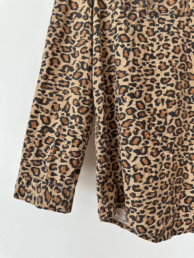 VANISHING ELEPHANT - LEOPARD PRINT SHIRT - 10-Shirts-UPTOWN VINTAGE-UPTOWN LOCAL
