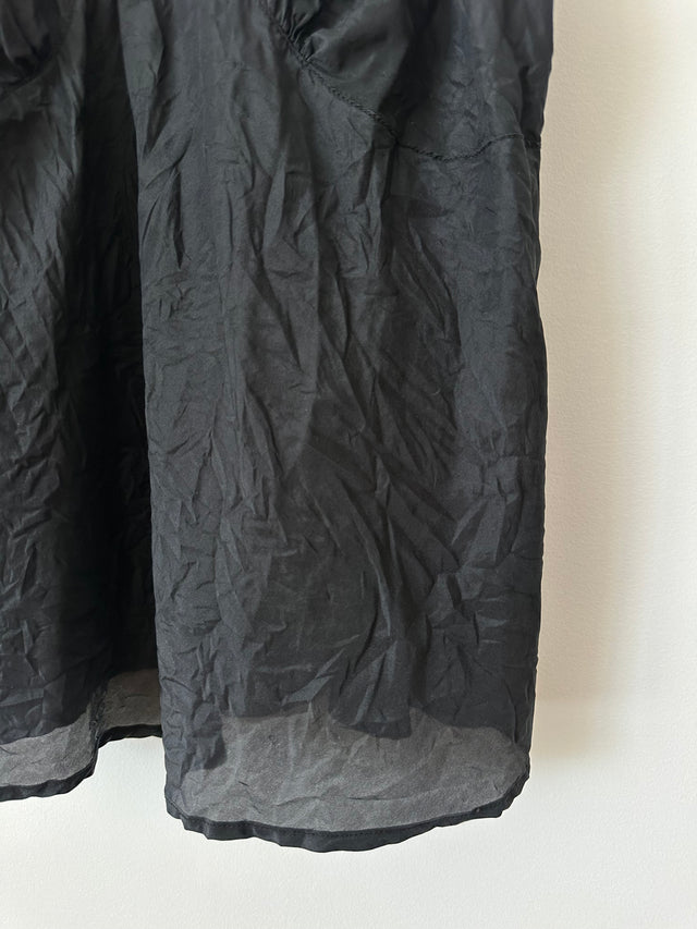 COUNTRY ROAD - SILK CAMI TOP - BLACK - M-Shirts-UPTOWN VINTAGE-UPTOWN LOCAL