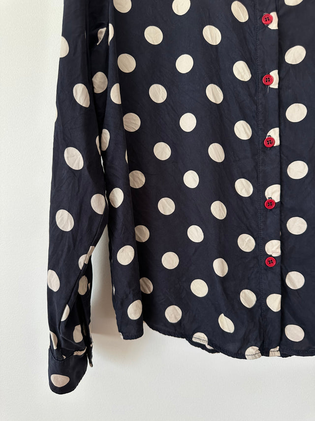 TWENTY SEVEN NAMES - BIG SPOT SHIRT - NAVY / WHITE - 10-Shirts-UPTOWN VINTAGE-UPTOWN LOCAL