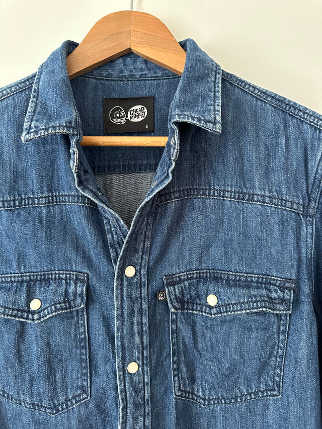CHEAP MONDAY - DENIM SHIRT - S-Shirts-UPTOWN VINTAGE-UPTOWN LOCAL