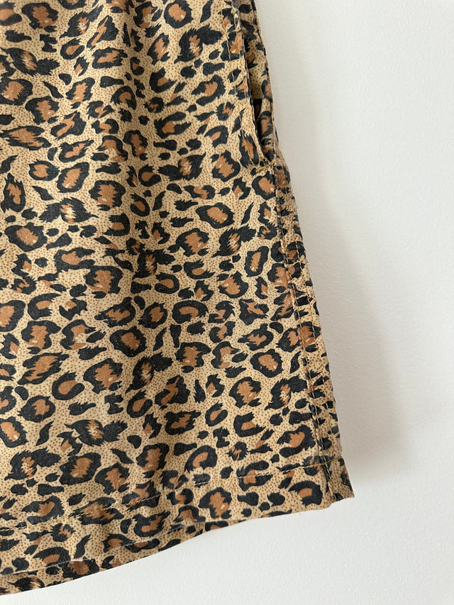 VANISHING ELEPHANT - LEOPARD PRINT SWIM SHORTS - 30-Shorts-UPTOWN VINTAGE-UPTOWN LOCAL