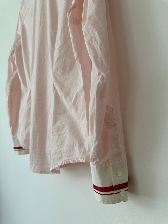 COUNTRY ROAD - 2004 VINTAGE CONTRAST COLLAR SHIRT - PINK / WHITE COLLAR - M-Shirts-UPTOWN VINTAGE-UPTOWN LOCAL