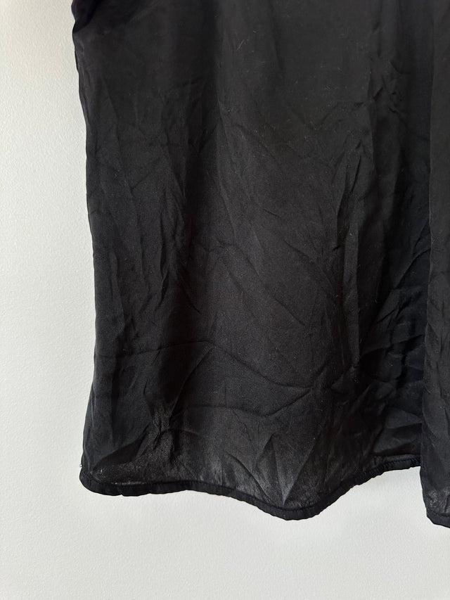 NOBODY DENIM - SILK CAMI TOP - BLACK - M-Shirts-UPTOWN VINTAGE-UPTOWN LOCAL