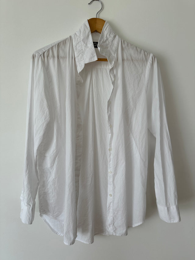 CHEAP MONDAY - OVERSIZED COTTON SHIRT - WHITE - S-Shirts-UPTOWN VINTAGE-UPTOWN LOCAL
