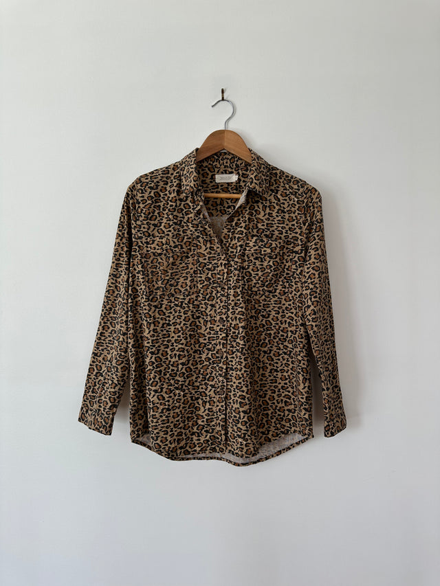 VANISHING ELEPHANT - LEOPARD PRINT SHIRT - 10-Shirts-UPTOWN VINTAGE-UPTOWN LOCAL