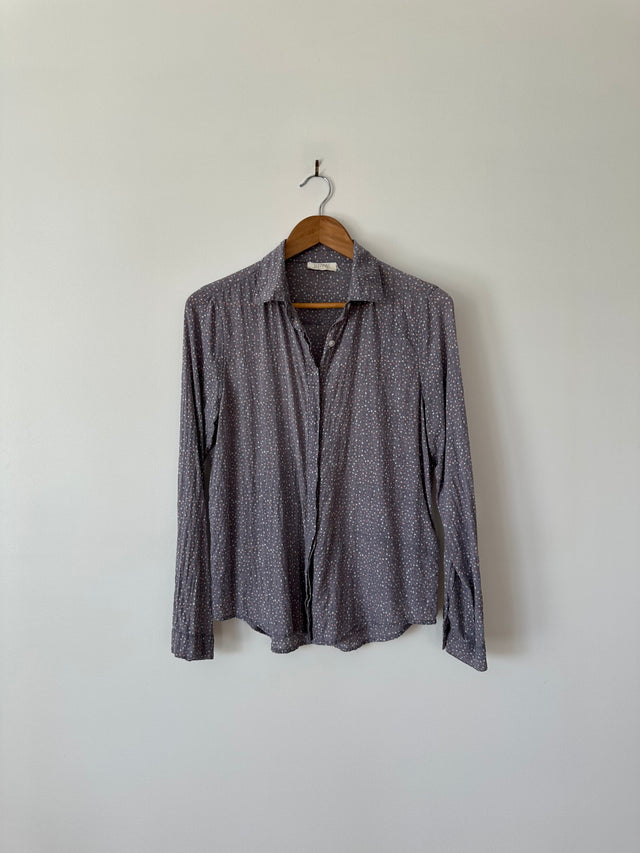 VANISHING ELEPHANT - SOFT COTTON SHIRT - LAVENDER ASH / WHITE & PINK - 12-Shirts-UPTOWN VINTAGE-UPTOWN LOCAL