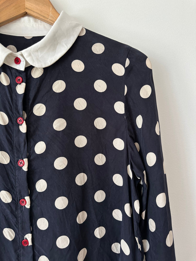 TWENTY SEVEN NAMES - BIG SPOT SHIRT - NAVY / WHITE - 10-Shirts-UPTOWN VINTAGE-UPTOWN LOCAL
