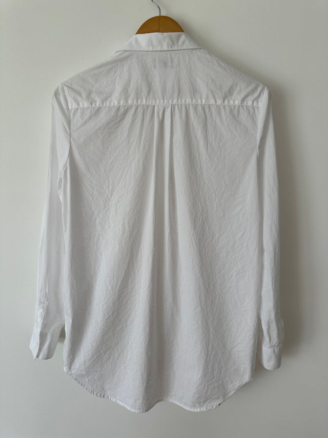 CHEAP MONDAY - OVERSIZED COTTON SHIRT - WHITE - S-Shirts-UPTOWN VINTAGE-UPTOWN LOCAL
