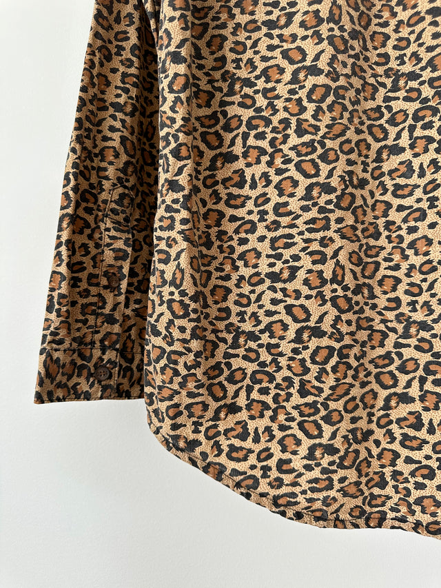 VANISHING ELEPHANT - LEOPARD PRINT SHIRT - 10-Shirts-UPTOWN VINTAGE-UPTOWN LOCAL