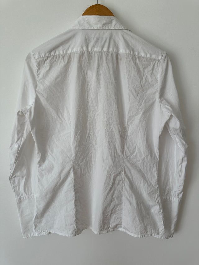 COUNTRY ROAD - 2006 VINTAGE TUXEDO SLIM SHIRT - WHITE - M-Shirts-UPTOWN VINTAGE-UPTOWN LOCAL