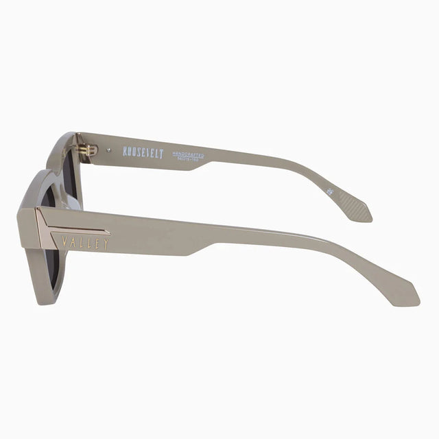 VALLEY - Roosevelt Slate w. Gold Metal / Black Lens - Polarised-Sunglasses-Valley-UPTOWN LOCAL