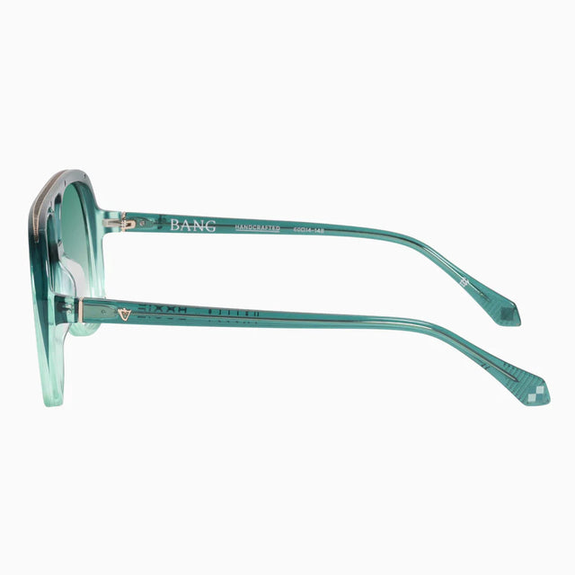 VALLEY - Bang Booie Green w. Gold Metal / Dark Green Gradient Lens-Sunglasses-Valley-UPTOWN LOCAL