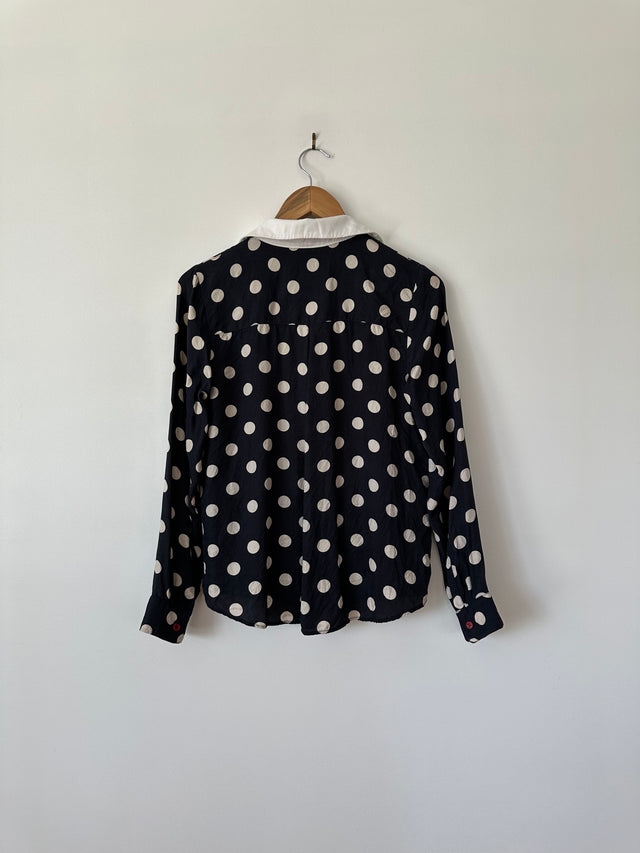 TWENTY SEVEN NAMES - BIG SPOT SHIRT - NAVY / WHITE - 10-Shirts-UPTOWN VINTAGE-UPTOWN LOCAL