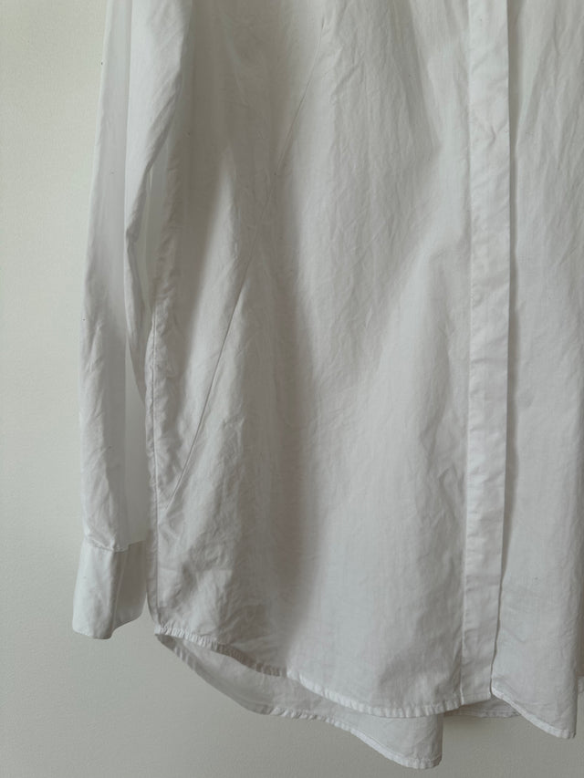 CHEAP MONDAY - OVERSIZED COTTON SHIRT - WHITE - S-Shirts-UPTOWN VINTAGE-UPTOWN LOCAL
