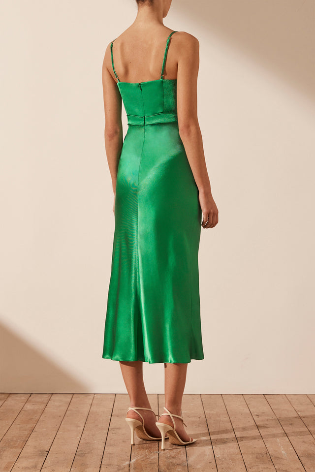 Lana Bustier Midi Dress - Tree Green-formal-Shona Joy-6-UPTOWN LOCAL