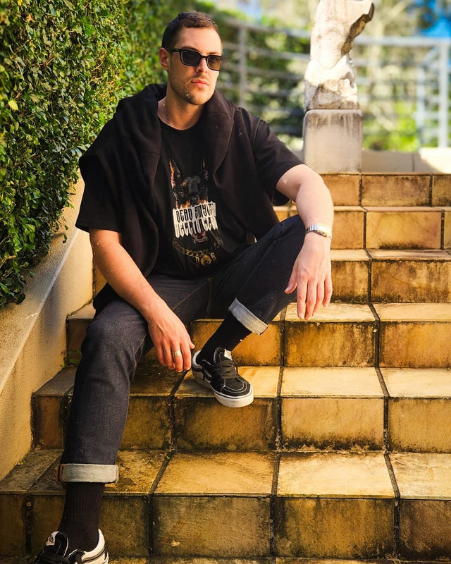 DEAD SMYLE - Doberman Tee - Nero-T-Shirts-Dead Smyle-S-UPTOWN LOCAL