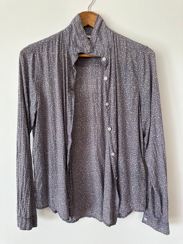 VANISHING ELEPHANT - SOFT COTTON SHIRT - LAVENDER ASH / WHITE & PINK - 12-Shirts-UPTOWN VINTAGE-UPTOWN LOCAL