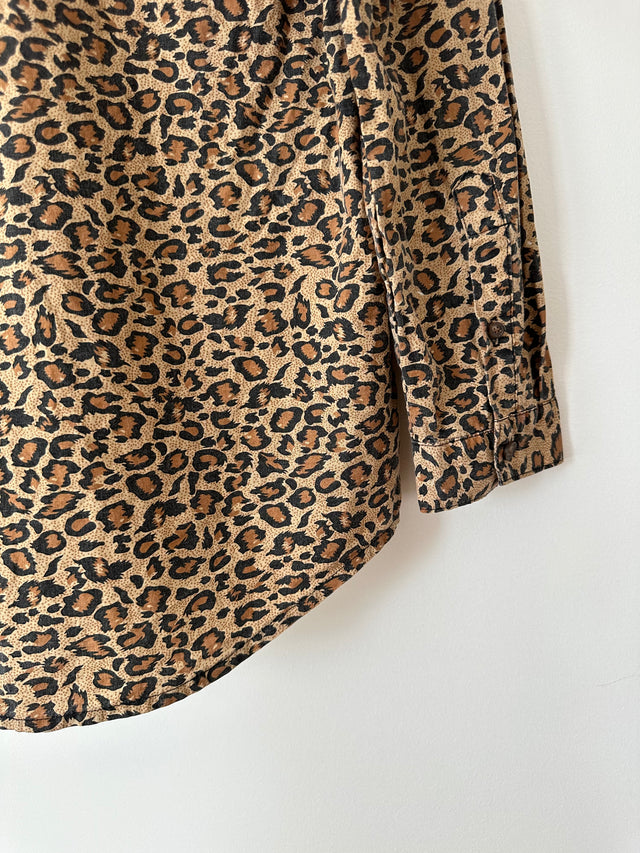 VANISHING ELEPHANT - LEOPARD PRINT SHIRT - 10-Shirts-UPTOWN VINTAGE-UPTOWN LOCAL