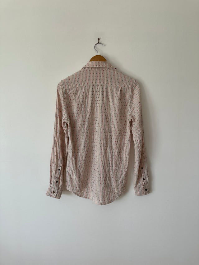 VANISHING ELEPHANT - SOFT COTTON SHIRT - WHITE / MULTI - S-Shirts-UPTOWN VINTAGE-UPTOWN LOCAL