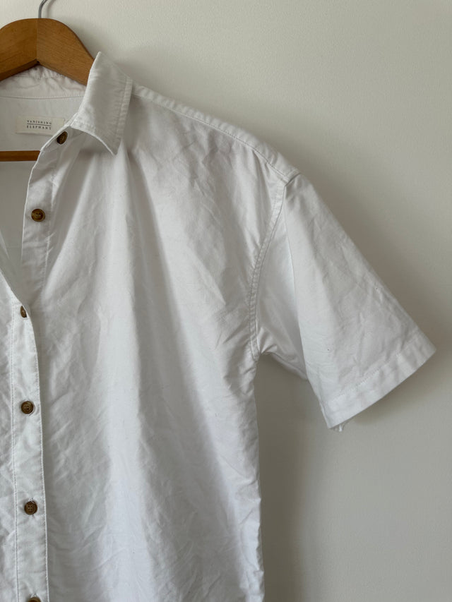 VANISHING ELEPHANT - S/S OXFORD SHIRT - WHITE - 10-Shirts-UPTOWN VINTAGE-UPTOWN LOCAL